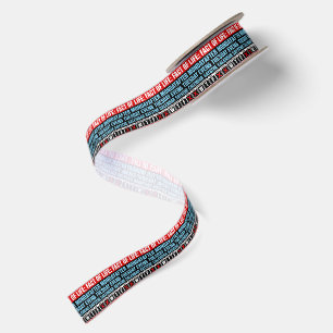 Fact of Life Calendar Says WTF Humor Satin Ribbon