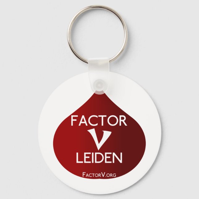 Factor V Leiden Awareness Keychain (Front)
