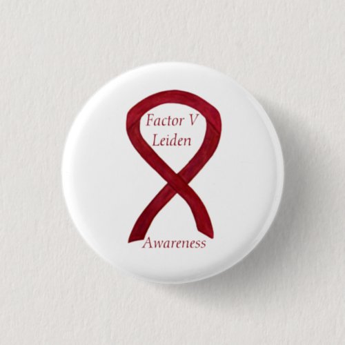 Factor V Leiden Awareness Ribbon Custom Pin