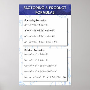 Factoring and Product Poster