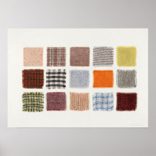 Factory cloth samples (19351942) by Frank J. Mace Poster