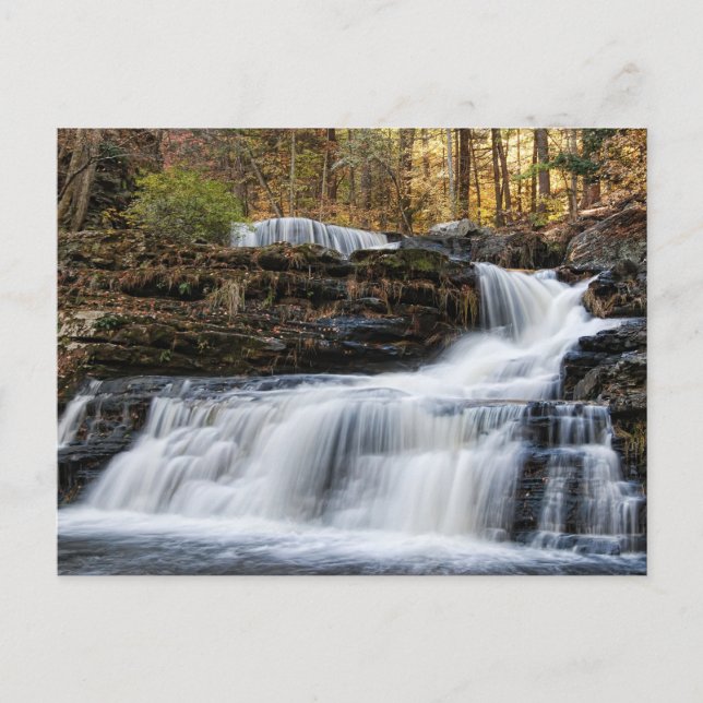 Factory Falls in the Poconos Postcard (Front)
