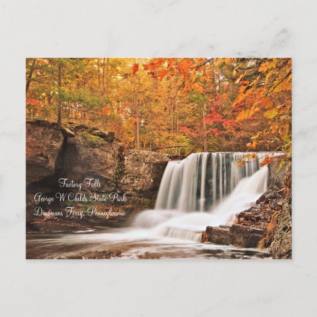 Factory Falls, Pennsylvania Postcard (Front)