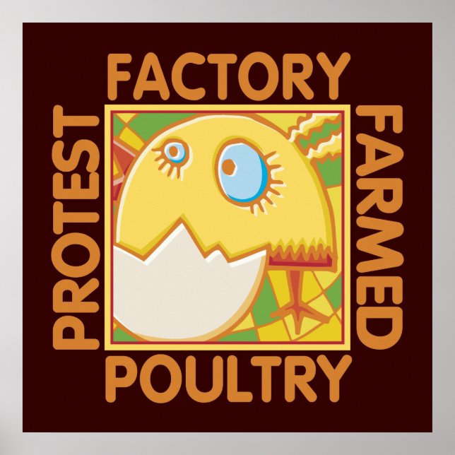 Factory Farm Animal Rights Poster (Front)