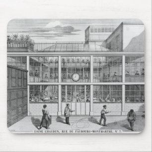 Factory for shotgun cartridges, Usine Chaudun Mouse Pad