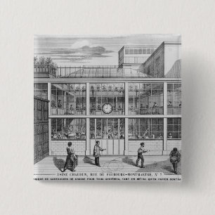 Factory for shotgun cartridges, Usine Chaudun Pinback Button