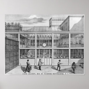 Factory for shotgun cartridges, Usine Chaudun Poster