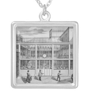 Factory for shotgun cartridges, Usine Chaudun Silver Plated Necklace