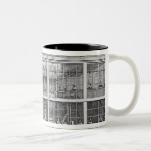 Factory for shotgun cartridges, Usine Chaudun Two-Tone Coffee Mug
