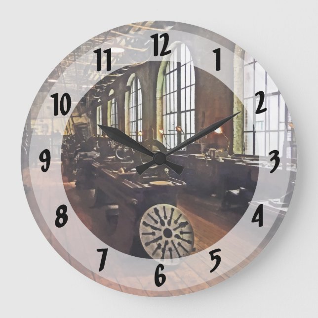 Factory Machine Shop Large Clock (Front)