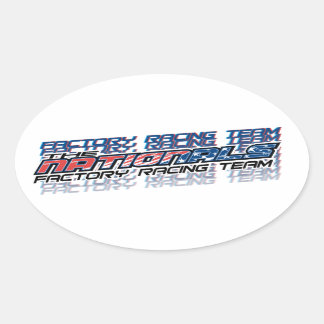 factory oval sticker