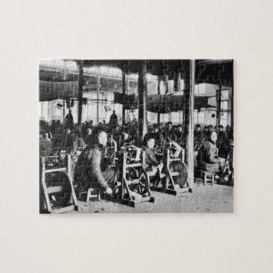 Factory run by Chinese near Chihsien, c.1930 (b/w Jigsaw Puzzle