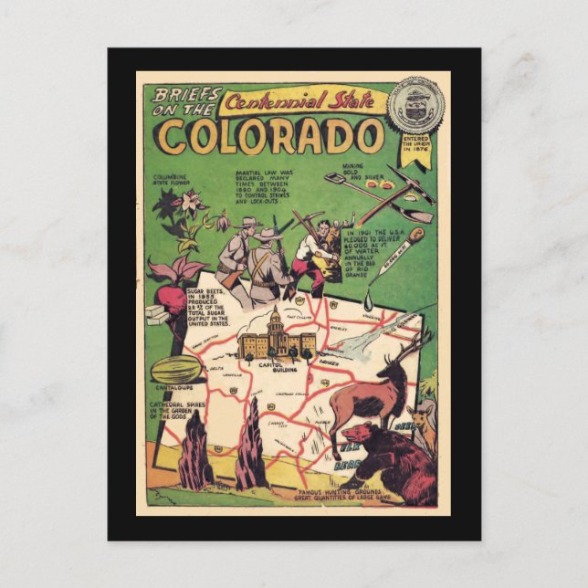 Facts About Colordao Postcard (Front)