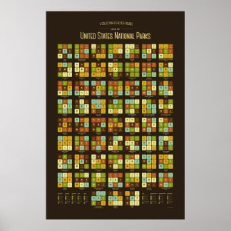 Facts & Figures about US National Parks Poster