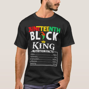 Facts Juneteenth 1865 Black King Black Queen Tee 