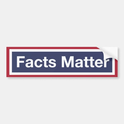 Facts Matter Resist Trump Bumper Sticker
