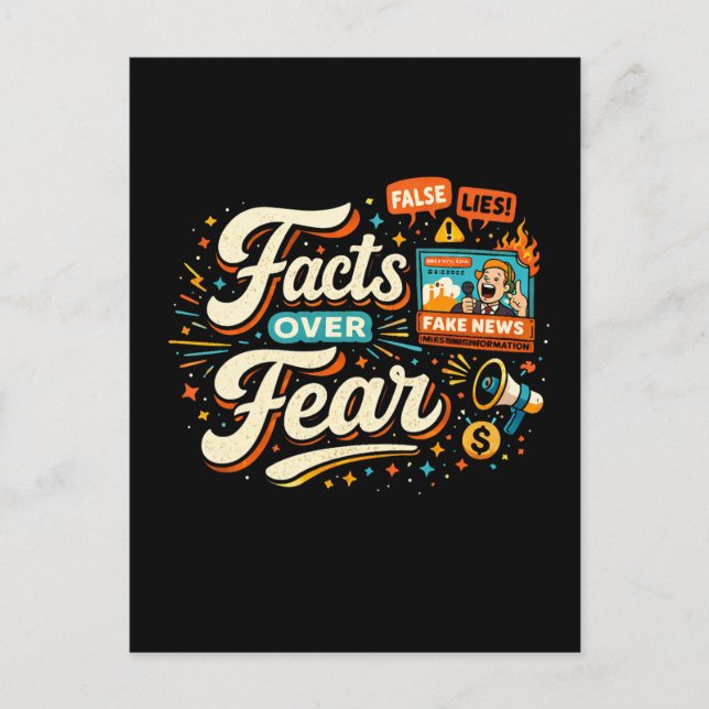 Facts Over Fear Postcard (Front)