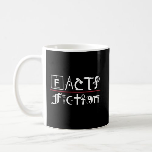 Facts Over Fiction Atheist Studies Coffee Mug