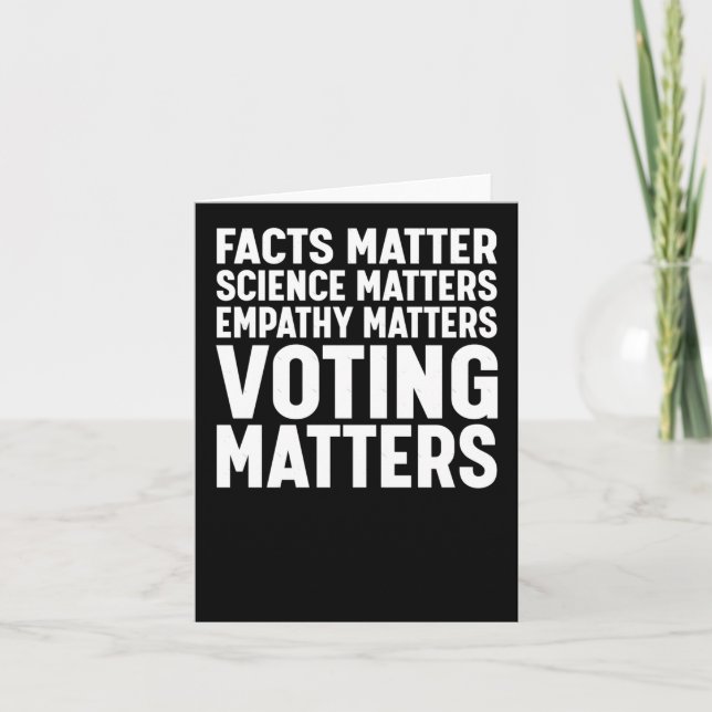 Facts Science S Voting S Liberal Democrat Sticker  Card (Front)