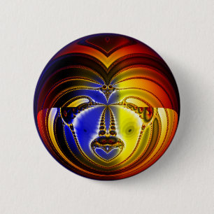 Factual Face Pinback Button