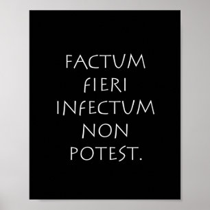 Factum fieri infectum non potest poster