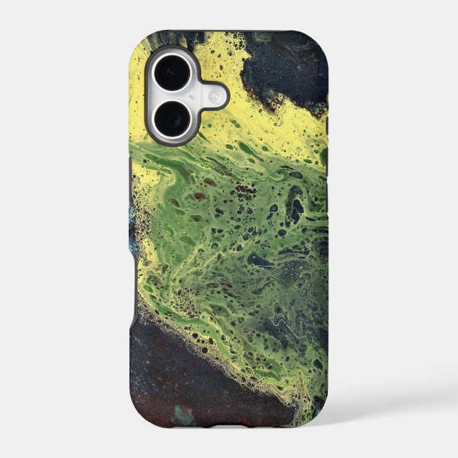 Fade Away 1 Crazy Green Iphone Case (Back)