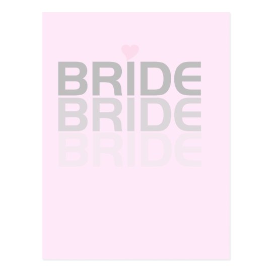 Fade Gray Bride Tshirts and Gifts Postcard