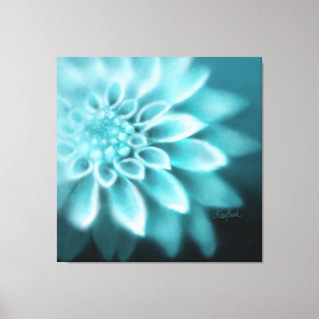 Fade to Black Dahlia Acrylic Print Triptych (Front)