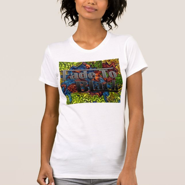 Fade To Black - green background T-Shirt (Front)