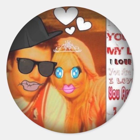 Fade to Black Round Stickers