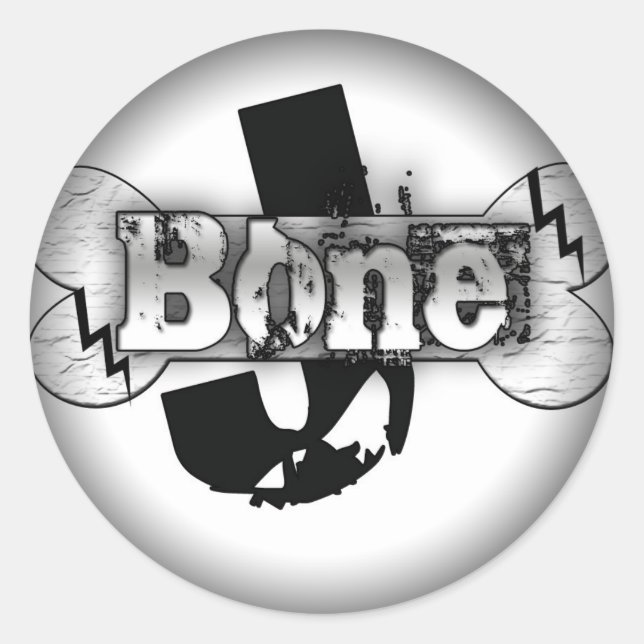 Fade to Black Round Stickers (Front)