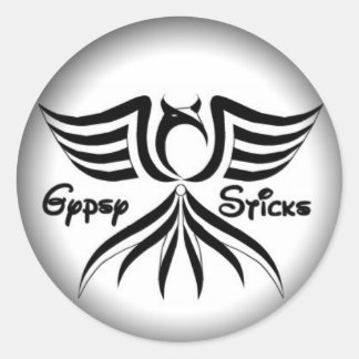 Fade to Black Round Stickers - Customized