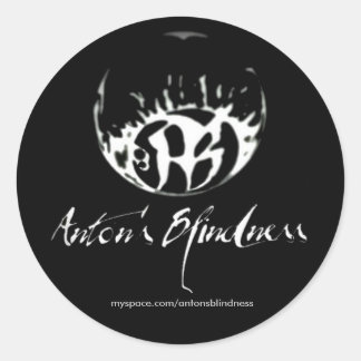 Fade to Black Round Stickers - Customized