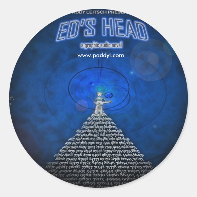 Fade to Black Round Stickers - Customized (Front)