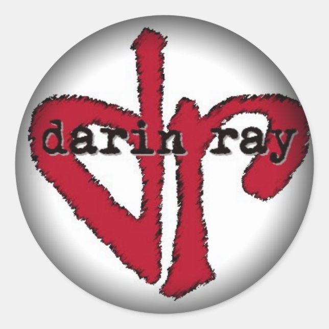 Fade to Black Round Stickers - Customized (Front)