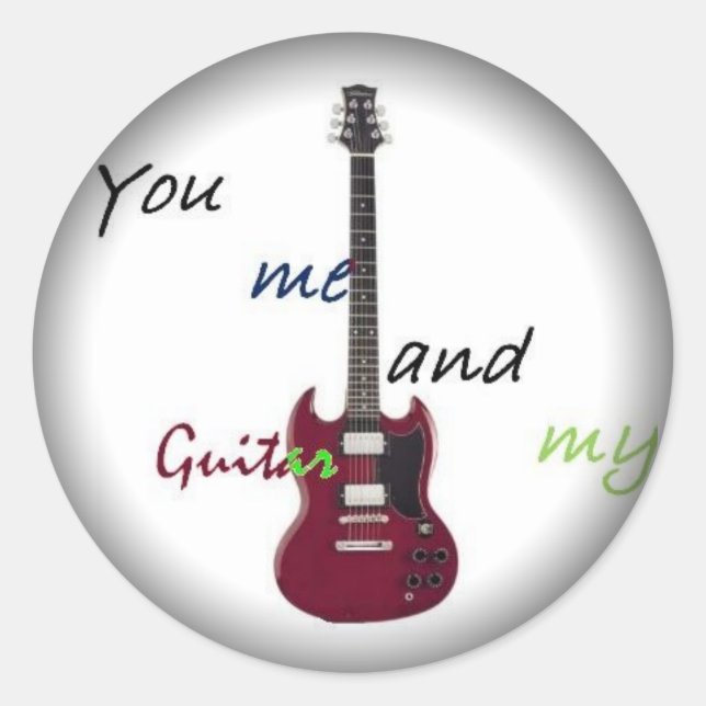 Fade to Black Round Stickers - Customized (Front)