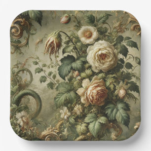 Fade to Grace – Gothic Baroque  Paper Plates