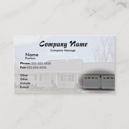 Fade To White Business Card