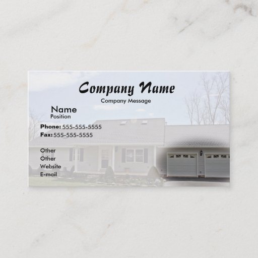 Customizable Fade to White Business Card Template
