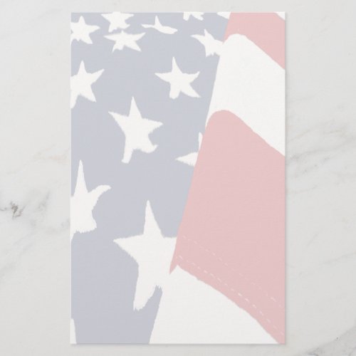 Faded American Flag Stationery