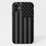 Faded Black And Gray American Flag Iphone 11 Case at Zazzle