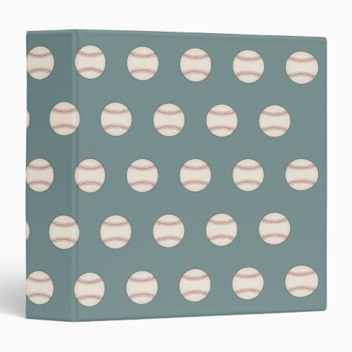  Faded Blue Baseball Organizer Binder Gift