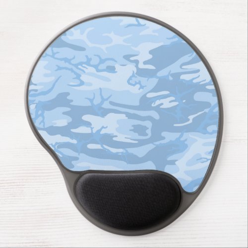 Faded Blue Camo Gel Mouse Pad