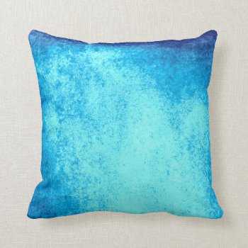 Faded Blue Sky Grunge Plush Throw Pillow by BOLO_DESIGNS at Zazzle