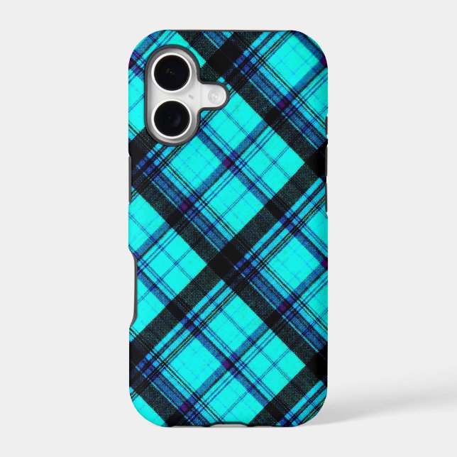 Faded Bright Flannel Case-Mate iPhone Case (Back)
