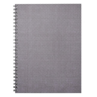 FADED BROWN WHITE POLKA DOTS POLKADOTS CIRCLES BAC NOTEBOOK