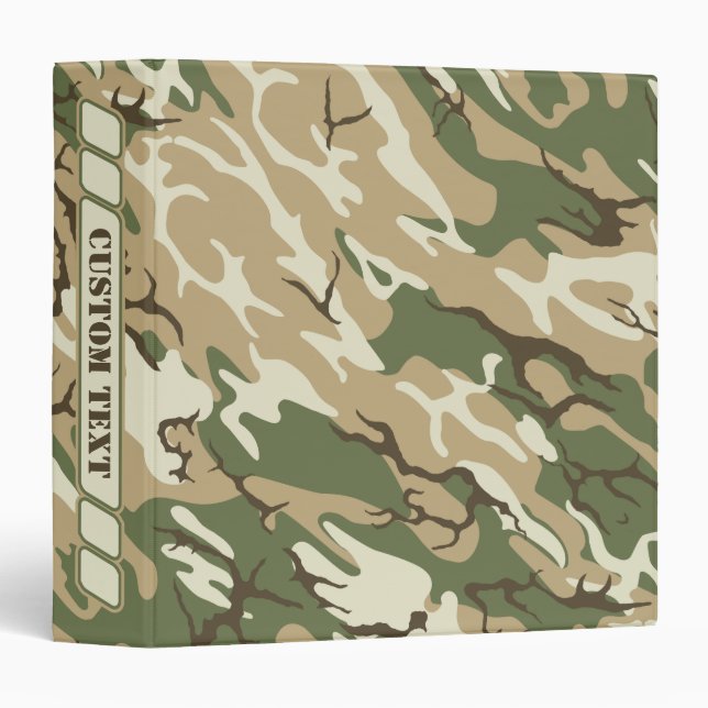 Faded Camo Binder w/ Custom Title (Front/Spine)