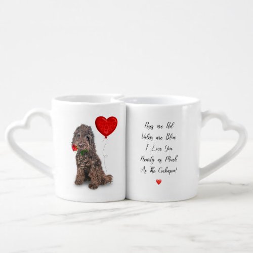 Faded chocolate cockapoo Lovers mug