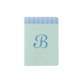 Faded Damask Passport Holder