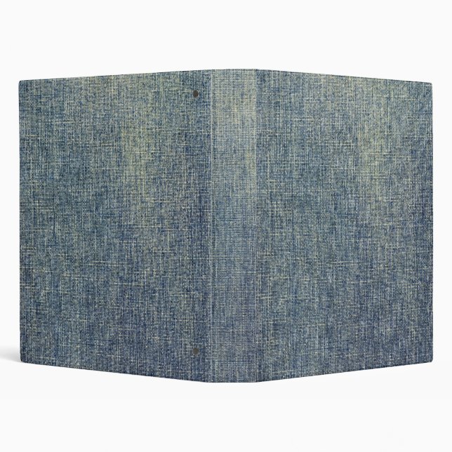 Faded denim fabric texture 3 ring binder (Background)